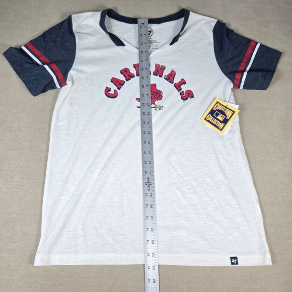 '47 Brand‎ St. Louis Cardinals Women's T-Shirt Baseball Short Sleeve Tee Medium - Picture 3 of 6